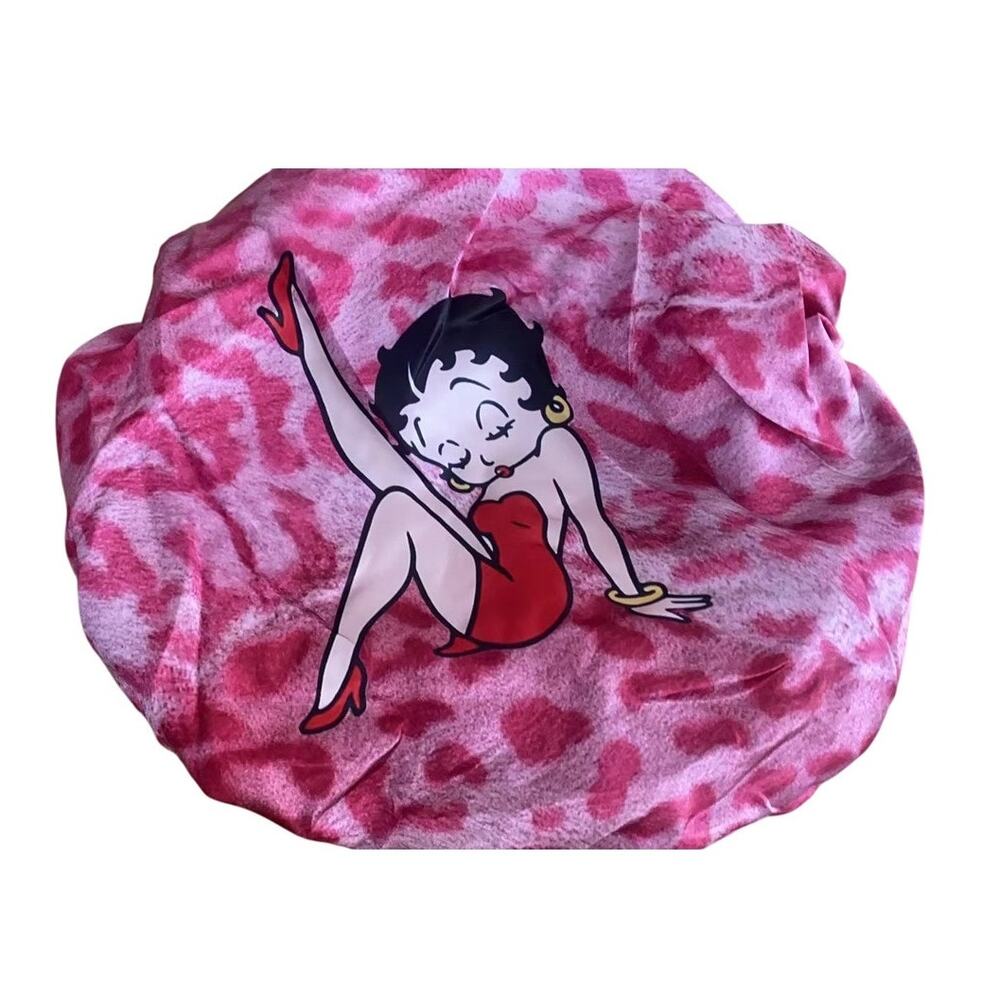 Betty Boop Pink Boop Kick Cheetah Print Bonnet